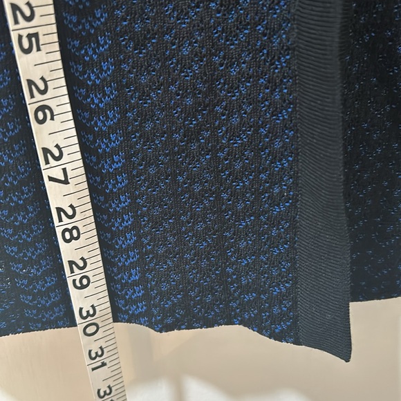 MIN WANG  WOMENS HEAVYWEIGHT CARDIGAN BLACK BLUE LONG SLEEVE SIZE SMALL - Picture 11 of 15